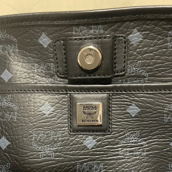 Authentic MCM Tote Black - Picture 12 of 14